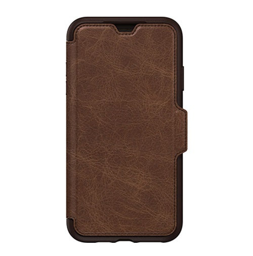Otterbox iPhone XS Max 6.5" Strada Folio Wallet Case - Espresso Brown 77-60127 660543473961
