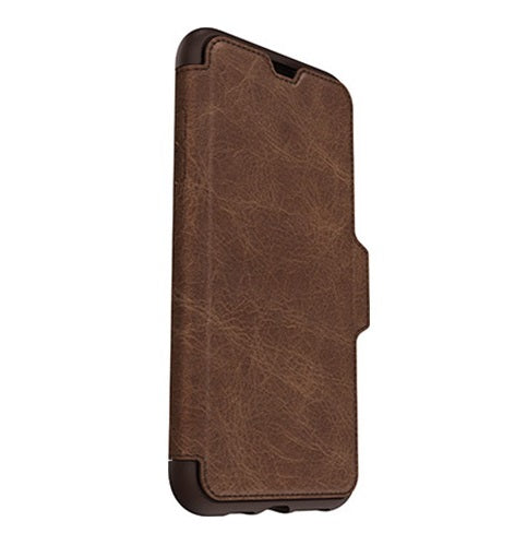 Otterbox iPhone XS Max 6.5" Strada Folio Wallet Case - Espresso Brown 77-60127 660543473961