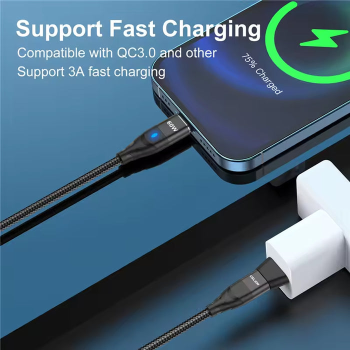 Automatic Vision Replacement Magnetic Usb-A To Usb-Micro Usb Cable