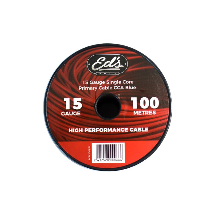 Eds 15 Gauge Single Core Primary Cable Cca 100M Blue - LX2001 - Homewares, Outdoor, Phone Accessories, Cases, Speakers, Headphones + More -