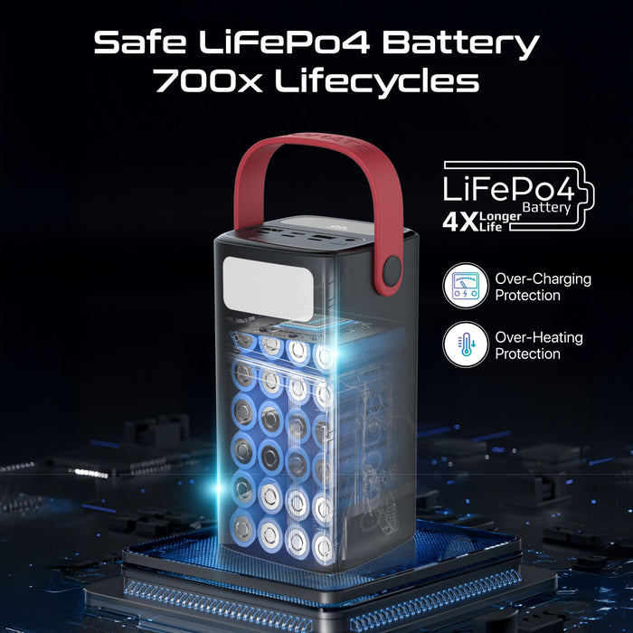PROMATE 80000mAh High Capacity Power Bank with 100W PD. Multiple Input/Output Po