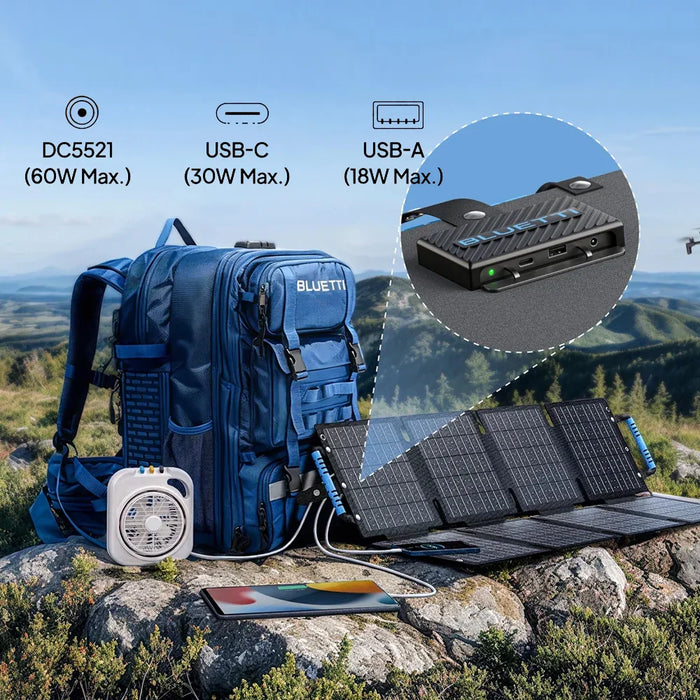 Bluetti Pv60F Foldable Solar Panels | 60W - LX2001 - Homewares, Outdoor, Phone Accessories, Cases, Speakers, Headphones + More -