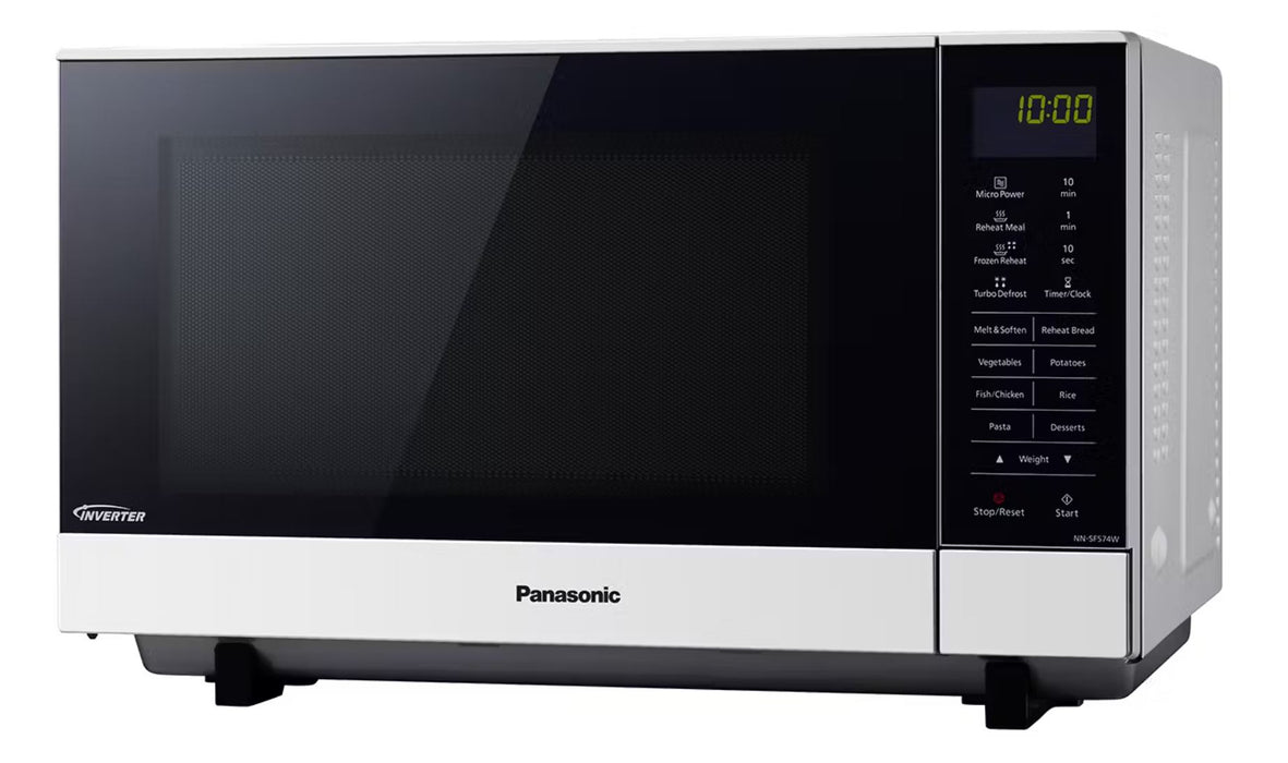 Panasonic 27L Flatbed Inverter 1000W Microwave - White NN-SF564WQPQ