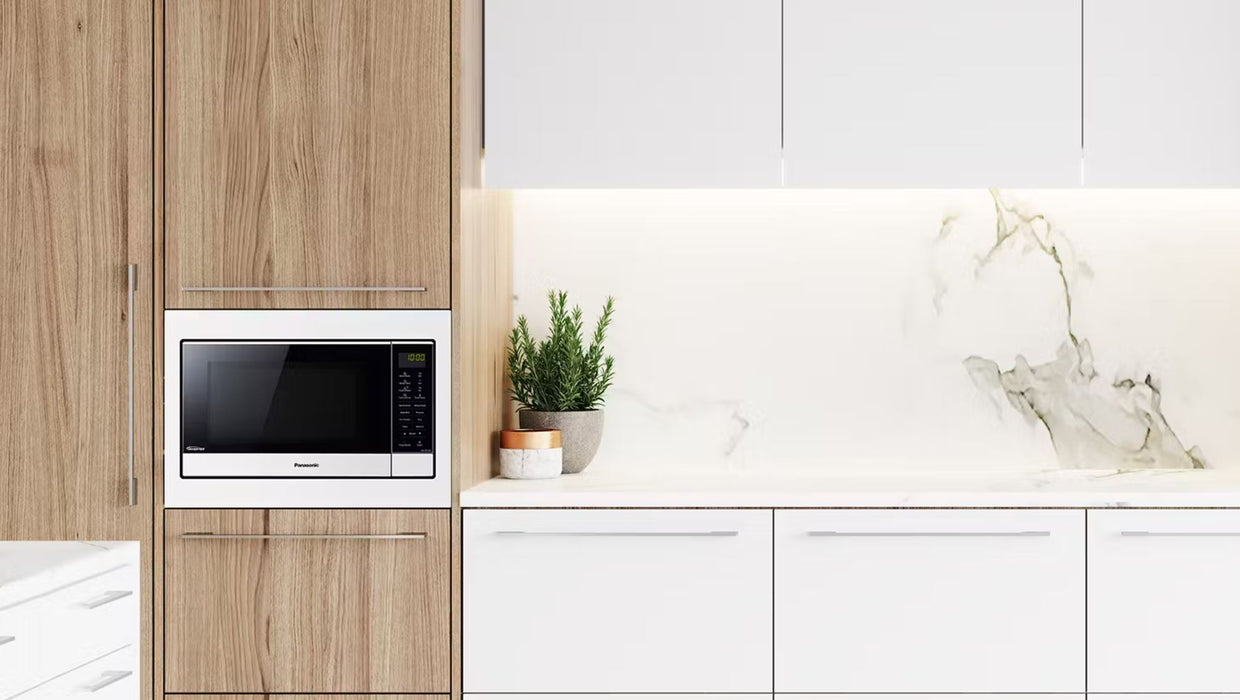 Panasonic 27L Flatbed Inverter 1000W Microwave - White NN-SF564WQPQ