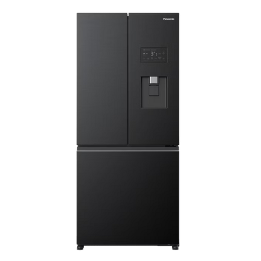 Panasonic 493L French Door Refrigerator w/ Plumbed Water - Dark Stainless Steel