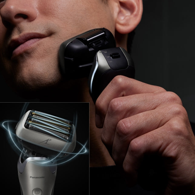 Panasonic 6-Blade Shaver with Auto Cleaning / Charging Station - Silver / Black