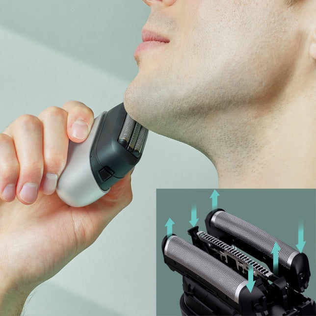 Panasonic Palm-Sized 3-Blade Electric Shaver - White