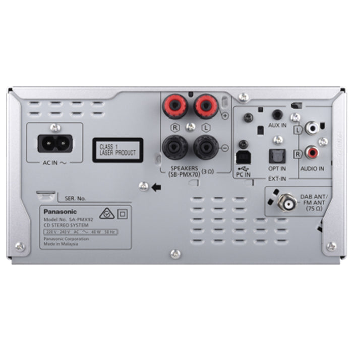 Panasonic SC-PMX92GN Wireless CD Player & Micro System - Silver