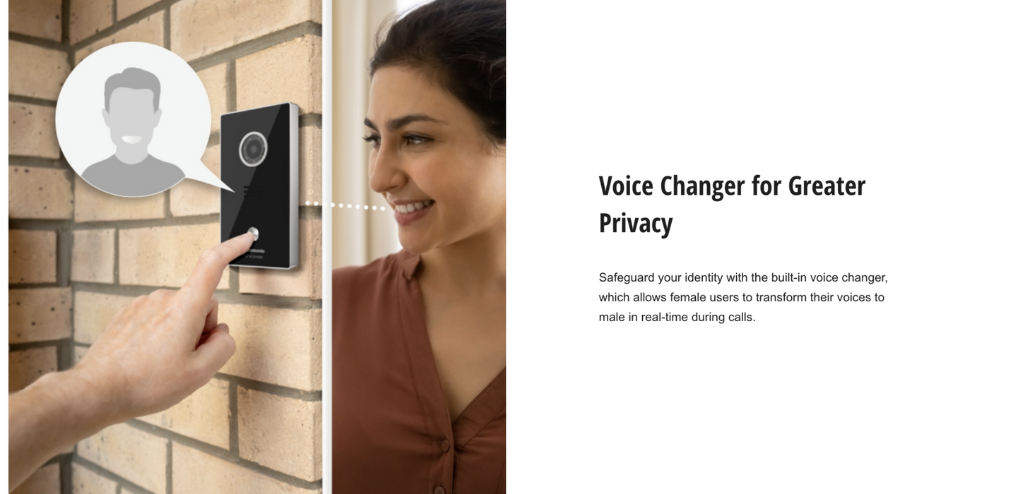 Panasonic VL-SC3235WX IP Video Intercom Kit Monitor + Doorstation Doorbell White