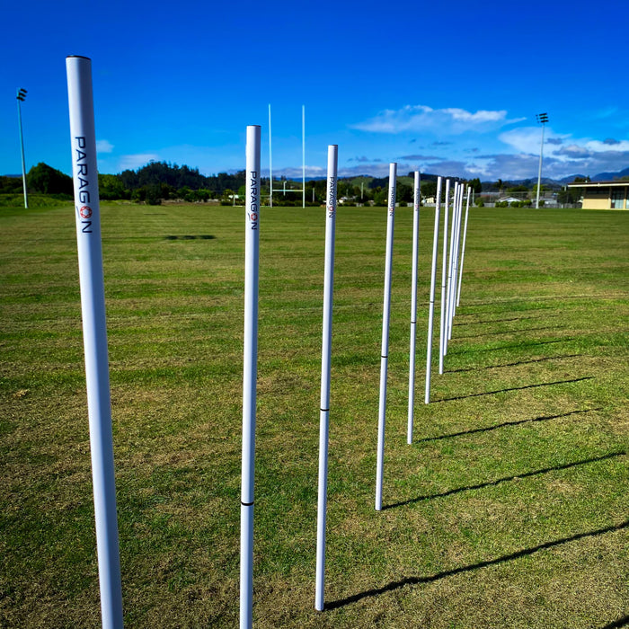 Paragon 2 piece Agility Poles - Set of 12 - White