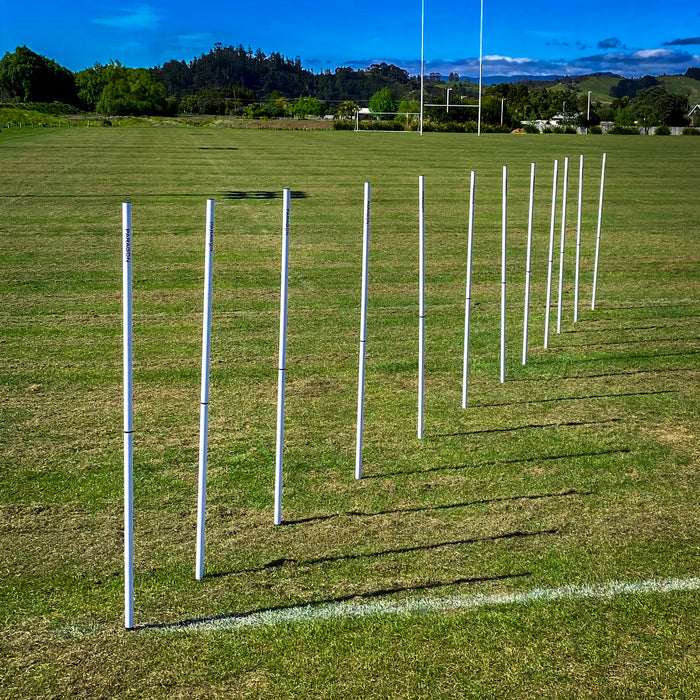 Paragon 2 piece Agility Poles - Set of 12 - White