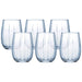 Pasabahce Glass Linka Old Fashioned Blue 380ml - Set 6