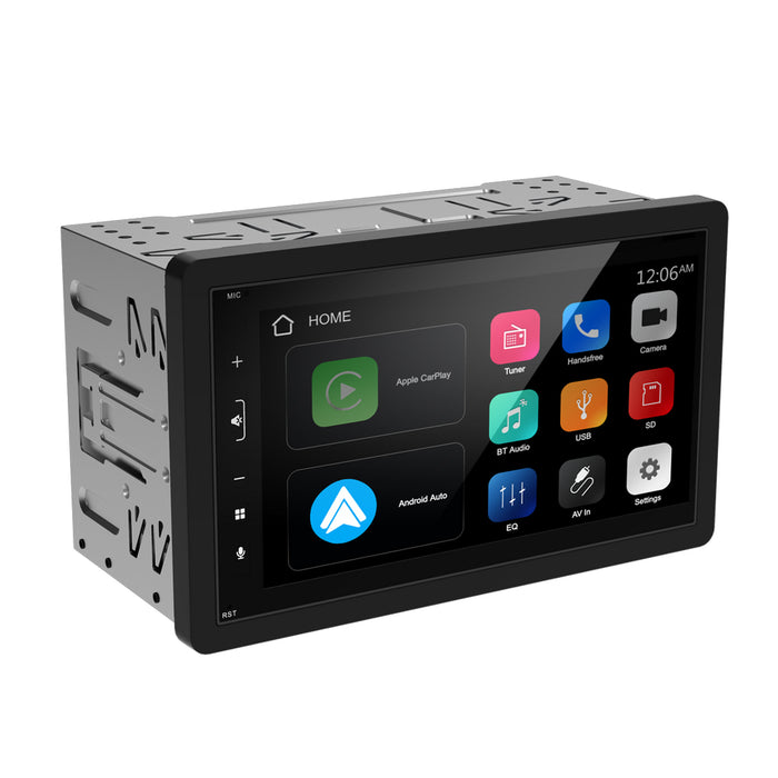 Mongoose 6.75" Multi Media Head Unit - Wireless Carplay & Android Auto + Usb Sma