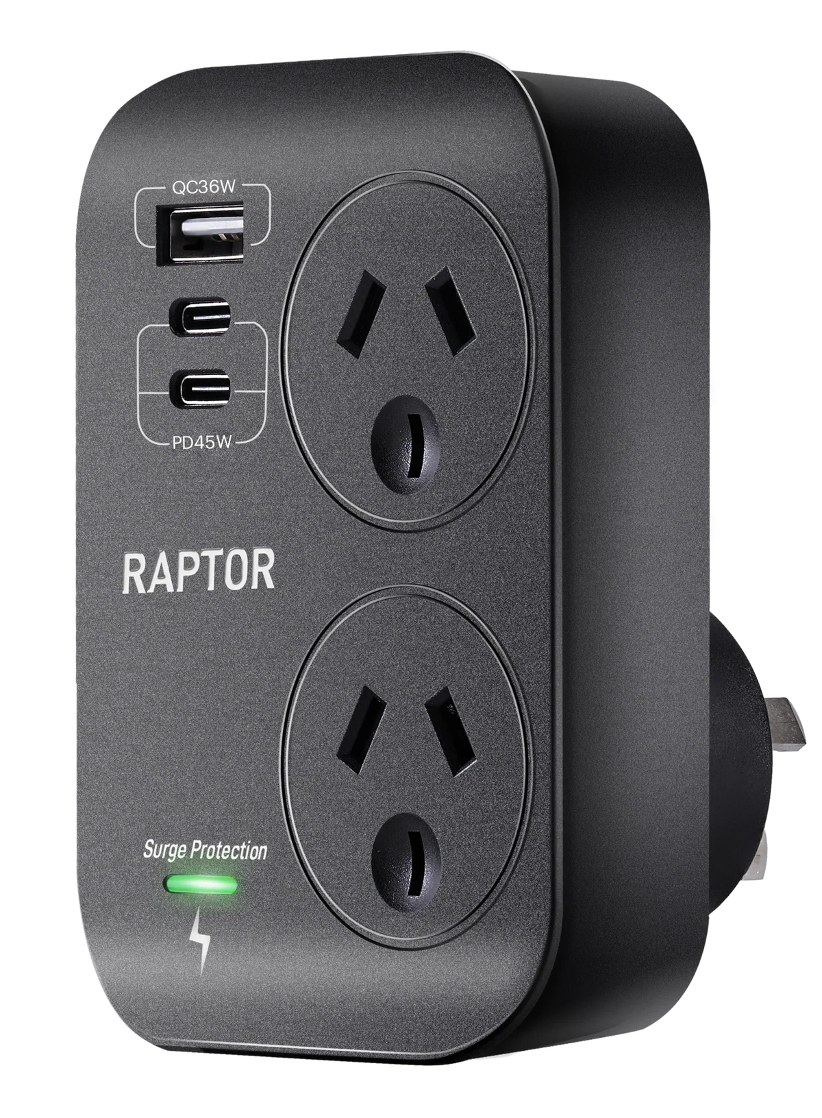 Raptor 2 Way Adaptor 2X Usb-C 45W Pd 1X 36W Usb-A Ports — LX2001 ...