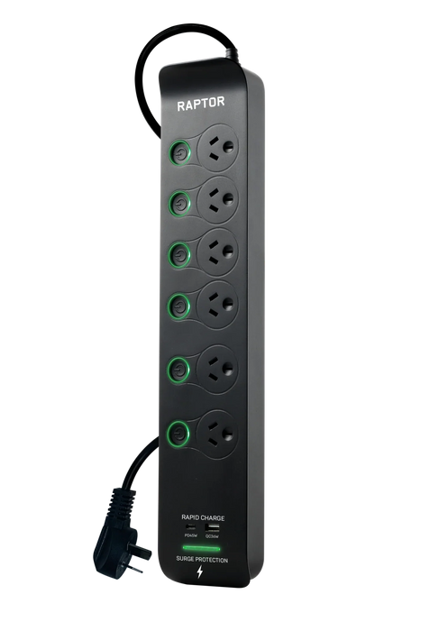 Jackson Raptor 6 Outlet Full Control 45W Pd Powerboard - LX2001 - Homewares, Outdoor, Phone Accessories, Cases, Speakers, Headphones + More -