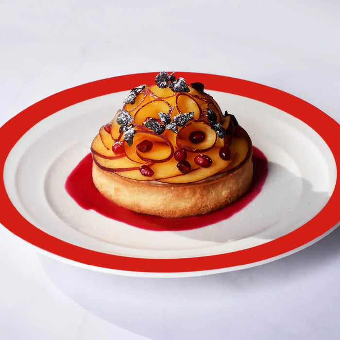 Royal Porcelain Maxadura Resonate Round Plate Coupe 230mm Red Inner Band - LX2001 - Homewares, Outdoor, Phone Accessories, Cases, Speakers, Headphones + More -