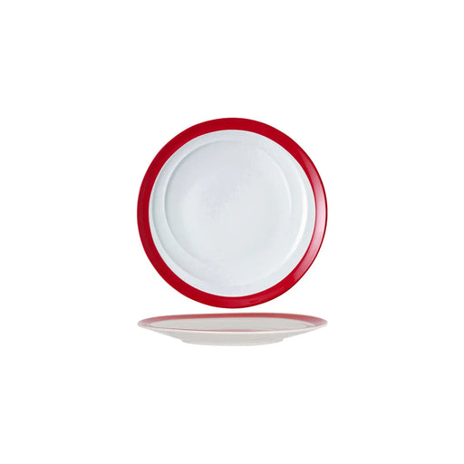 Royal Porcelain Maxadura Resonate Round Plate Coupe 230mm Red Inner Band - LX2001 - Homewares, Outdoor, Phone Accessories, Cases, Speakers, Headphones + More -