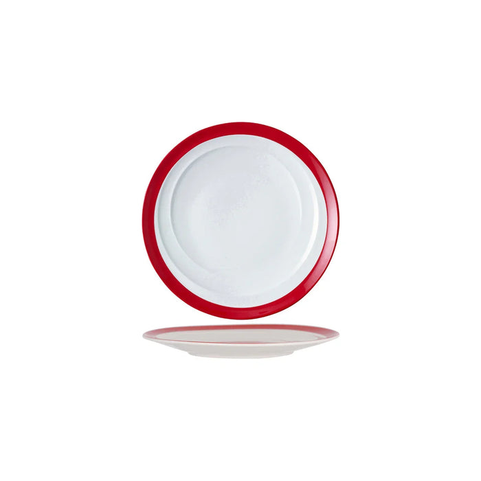 Royal Porcelain Maxadura Resonate Round Plate Coupe 230mm Red Inner Band - LX2001 - Homewares, Outdoor, Phone Accessories, Cases, Speakers, Headphones + More -