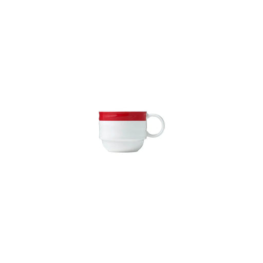 Royal Porcelain Maxadura Resonate Coffee Cup Stackable 265ml Red Band - LX2001 - Homewares, Outdoor, Phone Accessories, Cases, Speakers, Headphones + More -