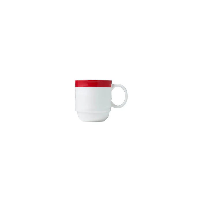 Royal Porcelain Maxadura Resonate Coffee Mug Stackable 350ml Red Band - LX2001 - Homewares, Outdoor, Phone Accessories, Cases, Speakers, Headphones + More -