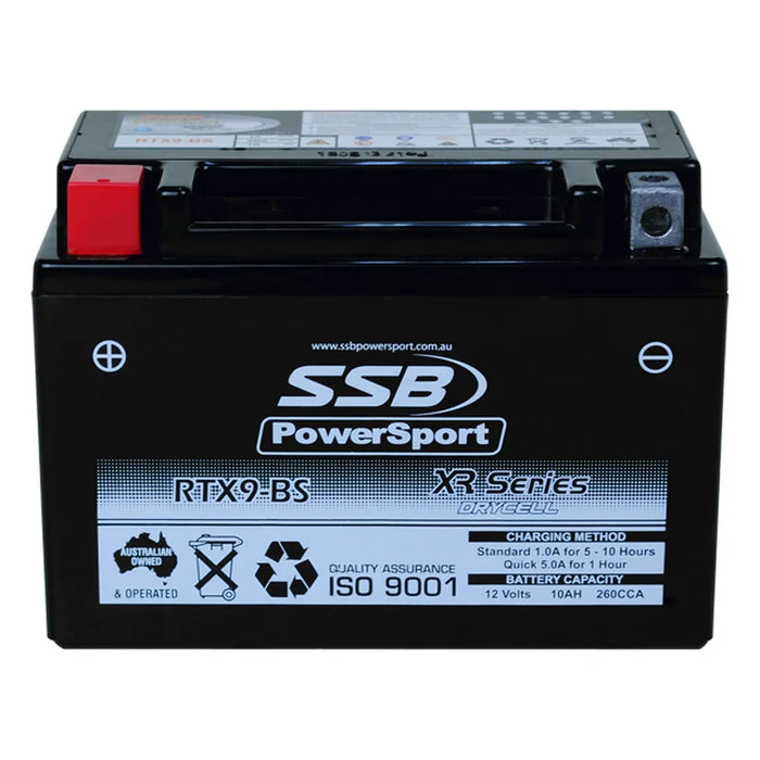 Motorcycle motorbike battery (YTX9-BS) AGM 12V 10AH 260CCA BY SSB - LX2001 - Homewares, Outdoor, Phone Accessories, Cases, Speakers, Headphones + More -