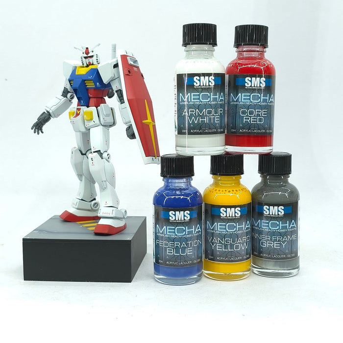 Sms Airbrush Paint Acrylic Lacquer Mecha Colour Set 30Ml
