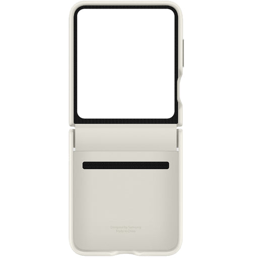 Samsung Galaxy Z Flip5 6.7" Flap ECO-Leather Case - Cream