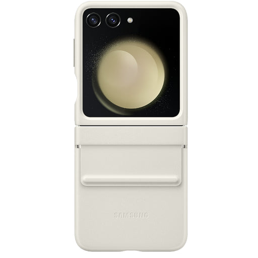 Samsung Galaxy Z Flip5 6.7" Flap ECO-Leather Case - Cream