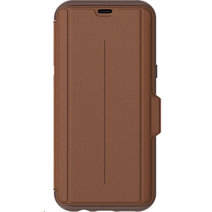 Samsung S8+ / S8 Plus OtterBox Strada Leather Folio Wallet Case - Brown / Tan 77-54631
