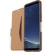 Samsung S8+ / S8 Plus OtterBox Strada Leather Folio Wallet Case - Brown / Tan 77-54631