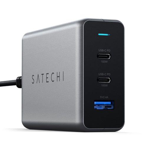 Satechi 100W USB-C PD GaN Compact Wall Charger ST-TC100GM-AU 879961009250