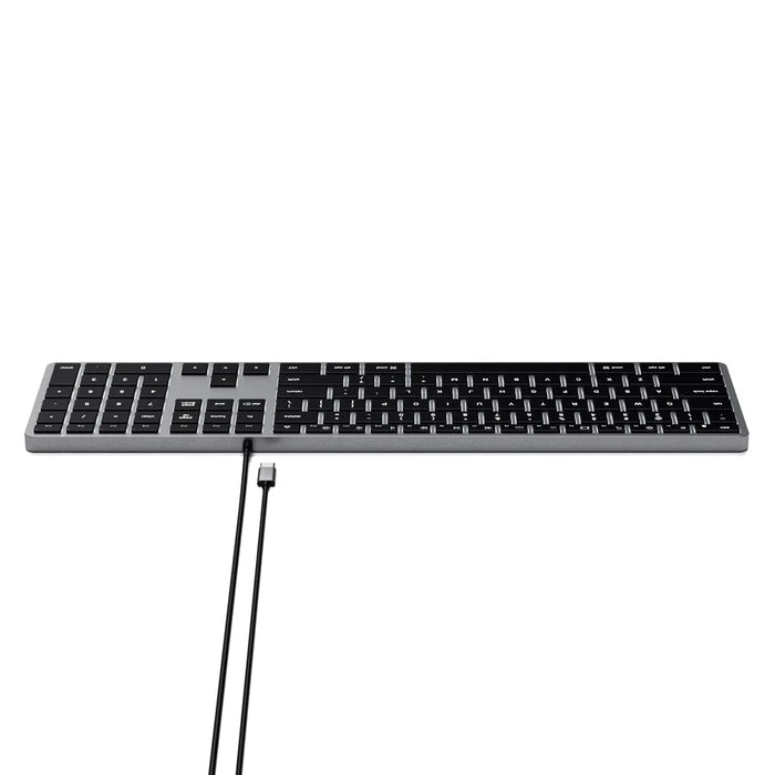 Satechi Slim W3 Wired Backlit Keyboard - Space Grey ST-UCSW3M 879961009083 - LX2001 - Homewares, Outdoor, Phone Accessories, Cases, Speakers, Headphones + More -