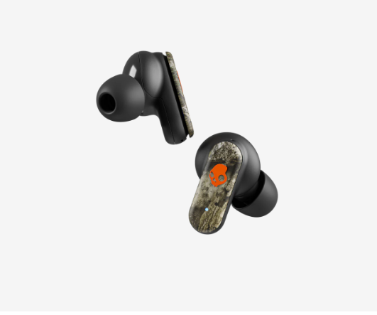 Skullcandy Dime 3 True Wireless Earbuds Earphones - Realtree APX Black / Orange