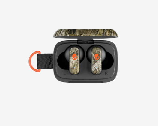 Skullcandy Dime 3 True Wireless Earbuds Earphones - Realtree APX Black / Orange