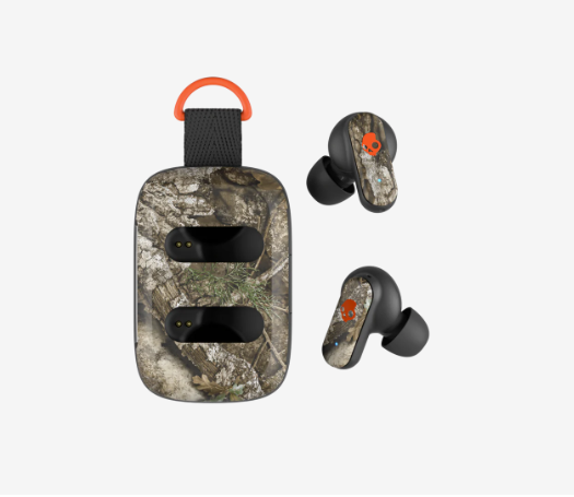 Skullcandy Dime 3 True Wireless Earbuds Earphones - Realtree APX Black / Orange