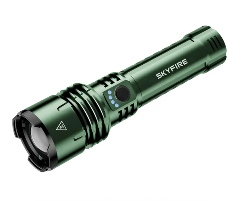 Skyfire 1376J Flashlight Torch Ip54 1387 Lumens Green