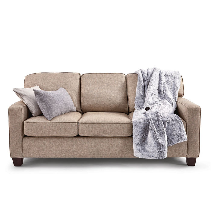 Sunbeam Feel Perfect Faux Fur Heated Throw Blanket