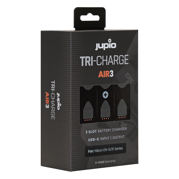 Jupio Tri-Charge Air3 Charger & Powerbank For Nikon En-El15