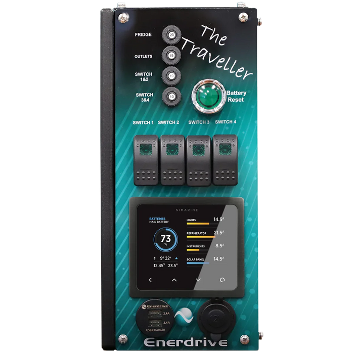 Enerdrive Traveller System Right Mount With 40A Charger, Dc To Dc & Epro+ - LX2001 - Homewares, Outdoor, Phone Accessories, Cases, Speakers, Headphones + More -