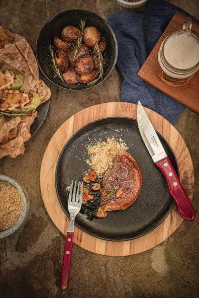 Tramontina Churrasco Jumbo Steak Cutlery 12 Piece Set - Red - LX2001 - Homewares, Outdoor, Phone Accessories, Cases, Speakers, Headphones + More -