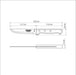 Tramontina Churrasco Steak Knife Gaucho Polywood Red 5", 12cm