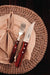 Tramontina Churrasco Steak Knife Jumbo Serrated Wide Blade Polywood Red 5" 12cm