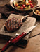 Tramontina Churrasco Steak Knife Jumbo Serrated Wide Blade Polywood Red 5" 12cm