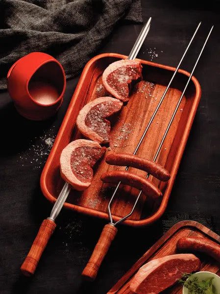 Tramontina Heavy Duty Stainless Steel Skewer Wood Handle 95cm