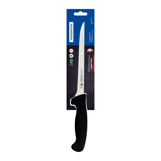 Tramontina Professional Master Black Boning Knife, 7", 18cm