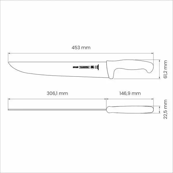Tramontina Professional Master Black Meat Knife 12", 31cm - LX2001 - Homewares, Outdoor, Phone Accessories, Cases, Speakers, Headphones + More -