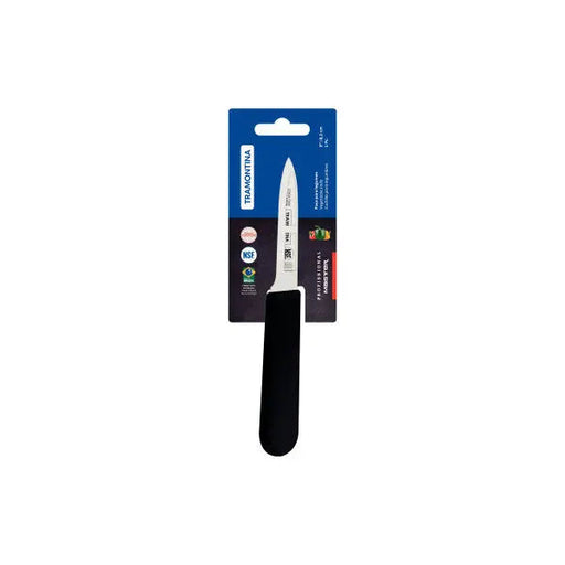 Tramontina Professional Master Black Paring Knife Straight 3", 8cm