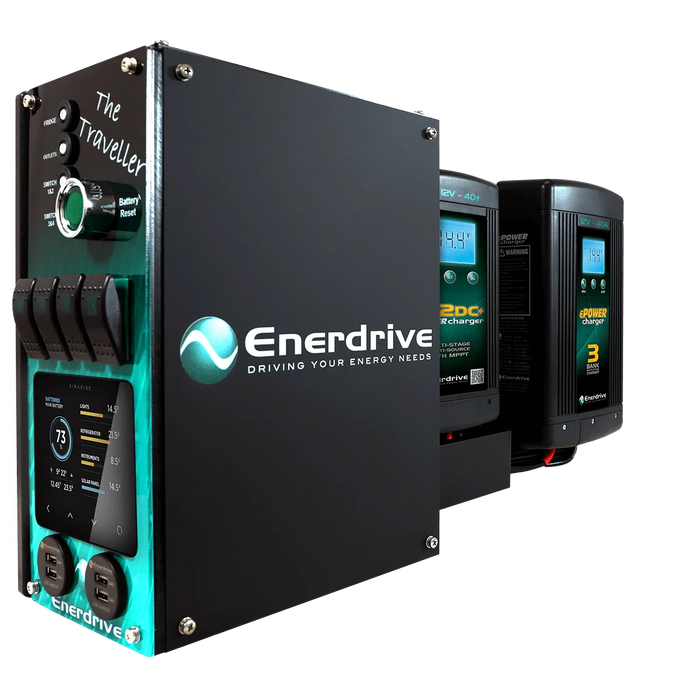 Enerdrive Traveller System Right Mount With 40A Charger, Dc To Dc & Epro+ - LX2001 - Homewares, Outdoor, Phone Accessories, Cases, Speakers, Headphones + More -