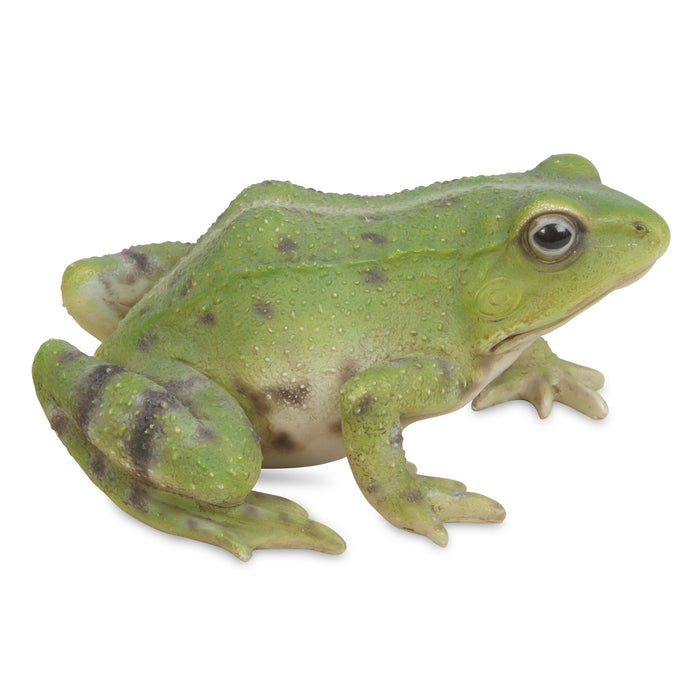Figurine - Green Frog Squatting - SMALL