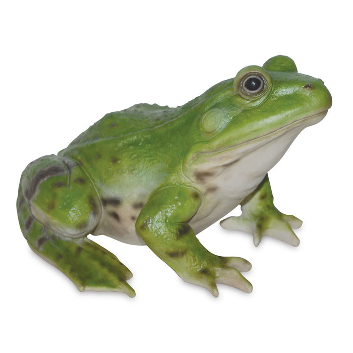 Figurine - Green Frog Squatting - Medium